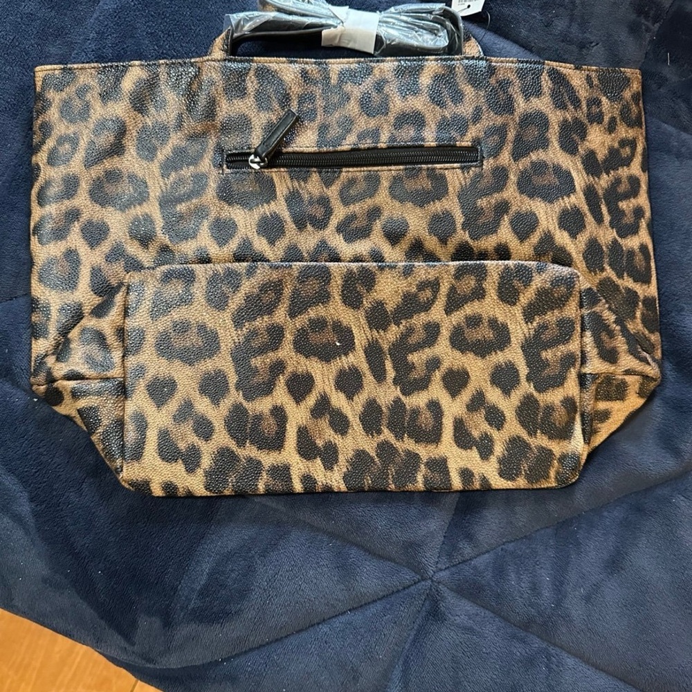 NWT Chico’s Leopard Print Tote Bag